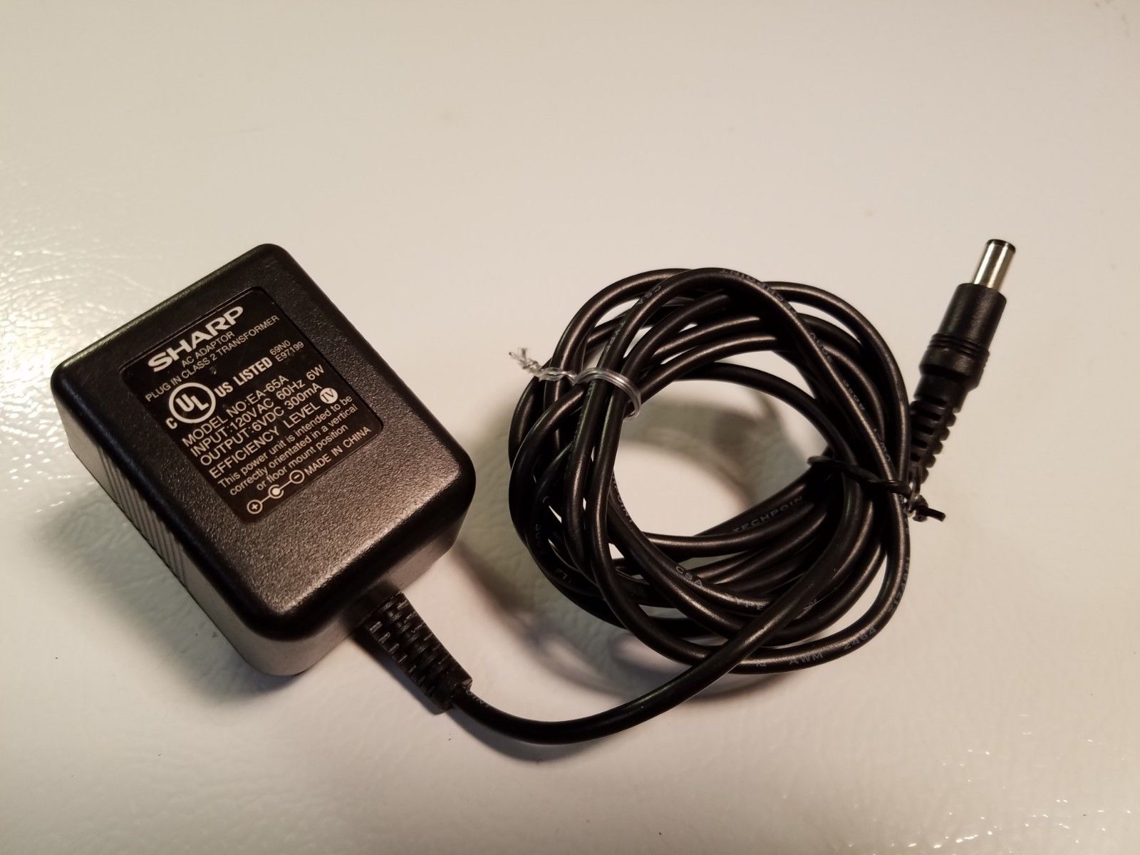 *Brand NEW*Genuine 6V DC 300mA 120VAC Sharp EA-65A AC Power Adapter